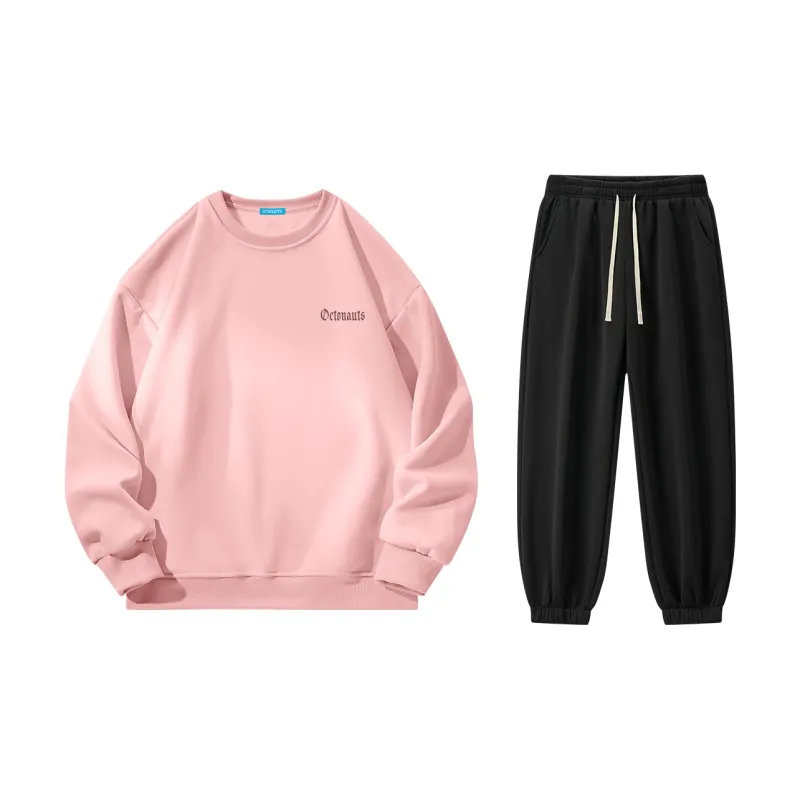 Small Columns Under The Sea Sweatshirt Set Unisex-5