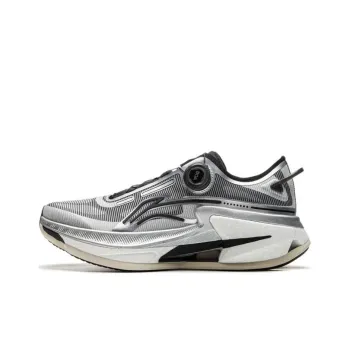 LiNing Liuliu 8 PRO Anti Slip Wear Resistant Low Top Running Shoes Men's Gray Black White