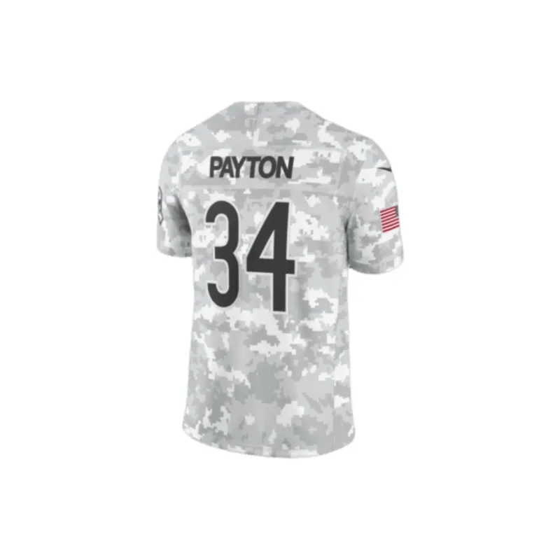 Nike Walter Payton Chicago Bears Salute To Service Men's Nike Dri FIT Nfl Limited Jersey-1