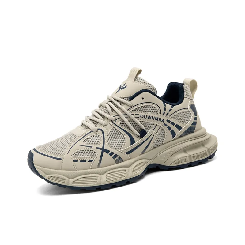 OUWENHEIMANBA Height Increasing Wear-Resistant Breathable Low-Top Chunky Sneakers Men's-13