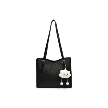 Morellybear PU Tote Bag, Shopping Bag, Handbag, Shoulder Bag Regular Women's Black/Coffee/Brown
