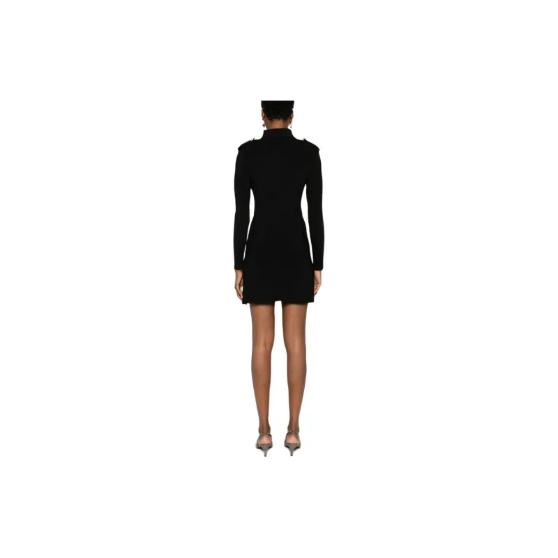 TOM FORD Ribbed Knit Polo Mini Dress-3