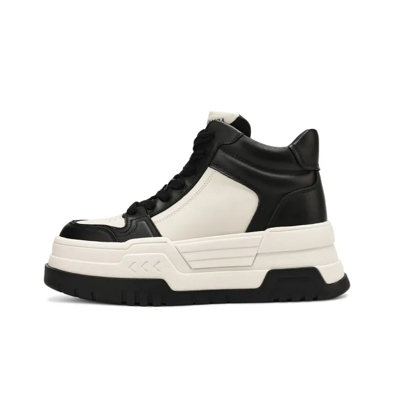 Rosa Bianca Lightweight Height Increasing High Top Skateboard Shoes Women's-0