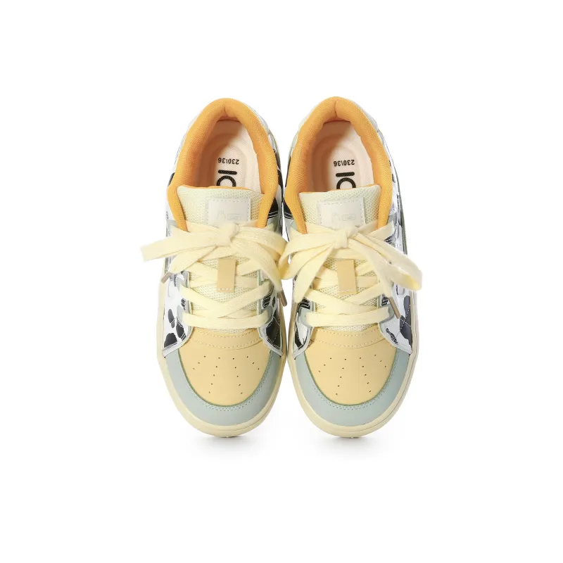 Cob Slip Resistant, Lightweight, And Breathable Low Top Skateboard Shoes Women's-7