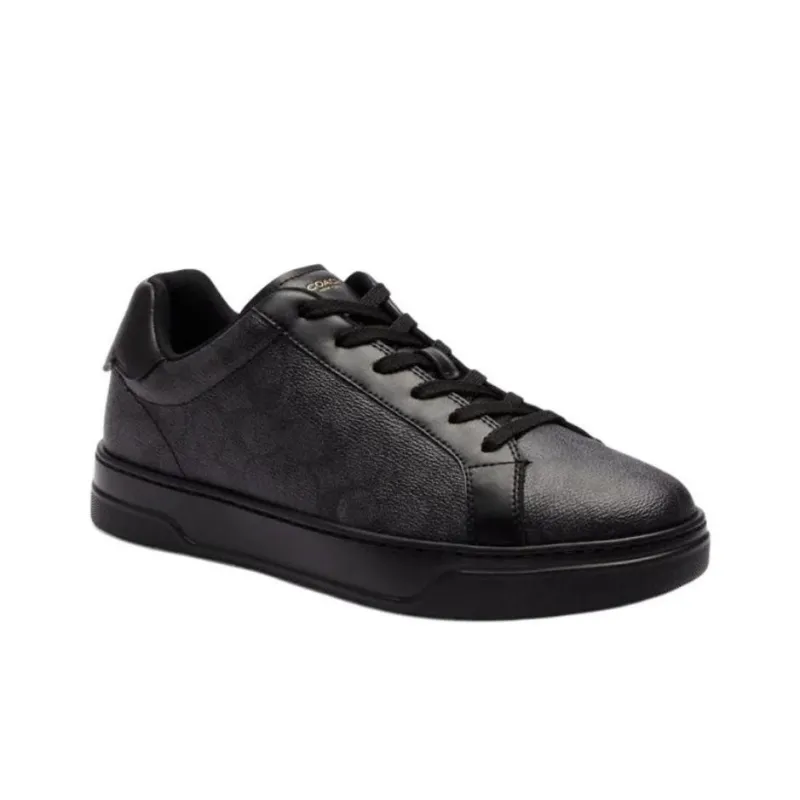 COACH Highline Low Top Skateboard Shoes Men's Black-2