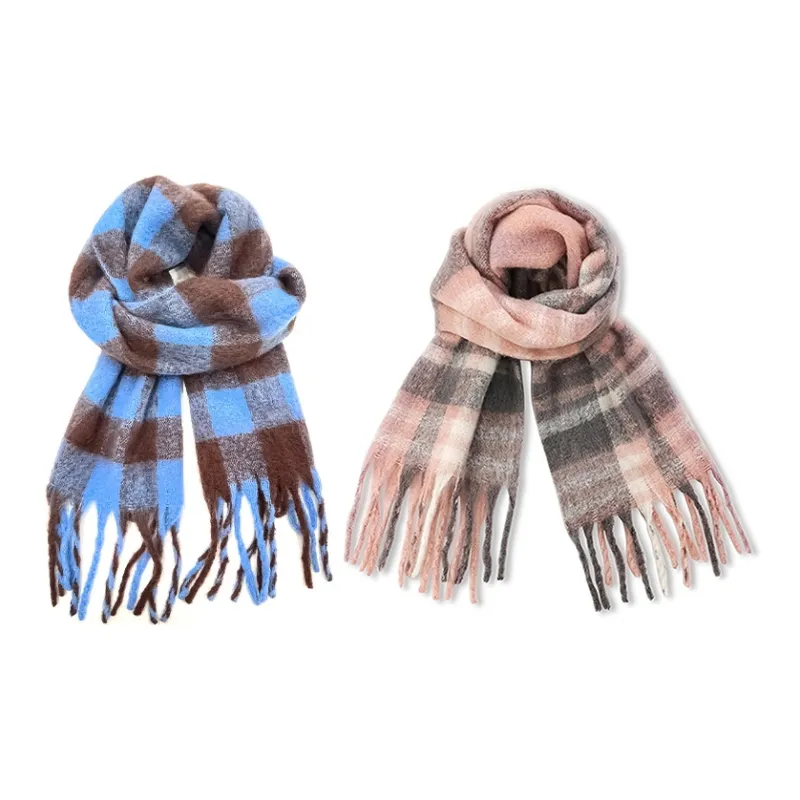 VIVIWELL Knit Scarves Unisex-25