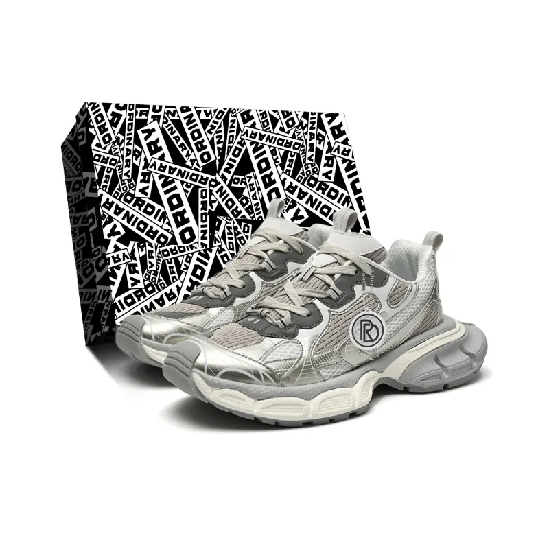 ORD Impact Resistant Wear Resistant Lightweight Breathable Slip Resistant Low Top Chunky Sneakers Unisex-0