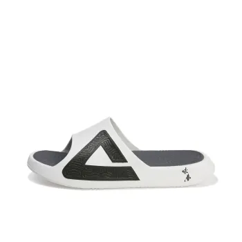 PEAK Tai Chi 2.0 Pro Slip Resistant Quick Drying Cushioning Slide Slippers Men's White Black