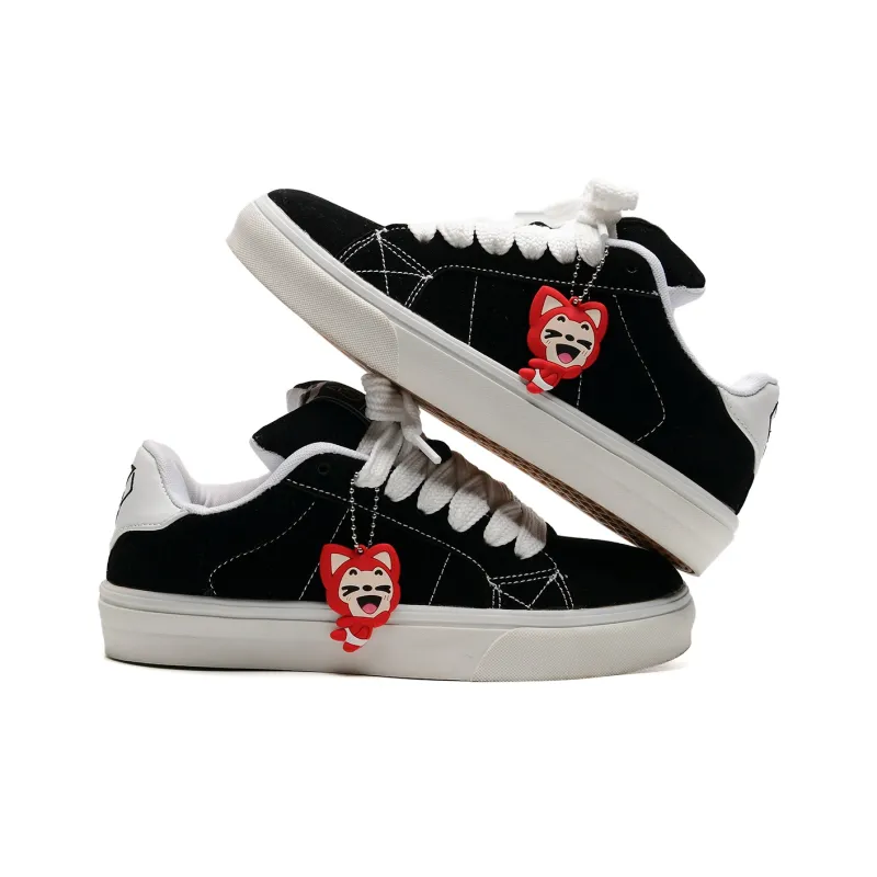 ALI THE FOX Slip Resistant, Abrasion Resistant, Lightweight Low Top Skateboard Shoes Unisex Box Included-4