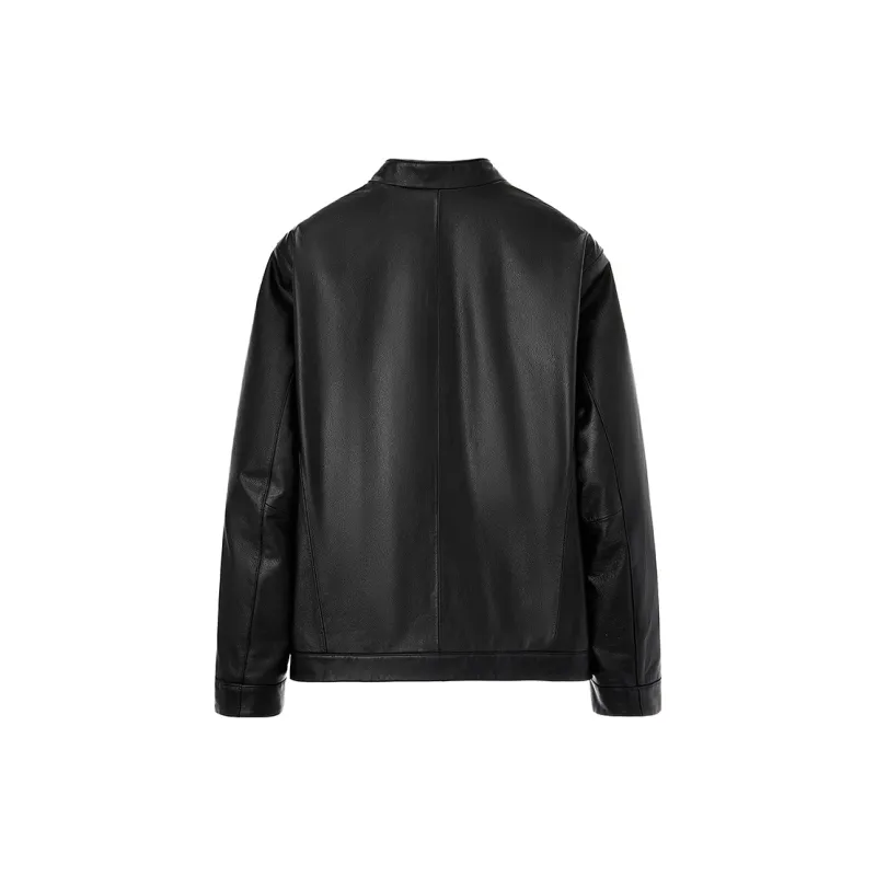 SINBOS Leather Jacket Men's Smoke Ink-1