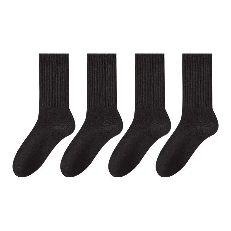 H YXIANG Mid Calf Socks Women's 4 Pack-18