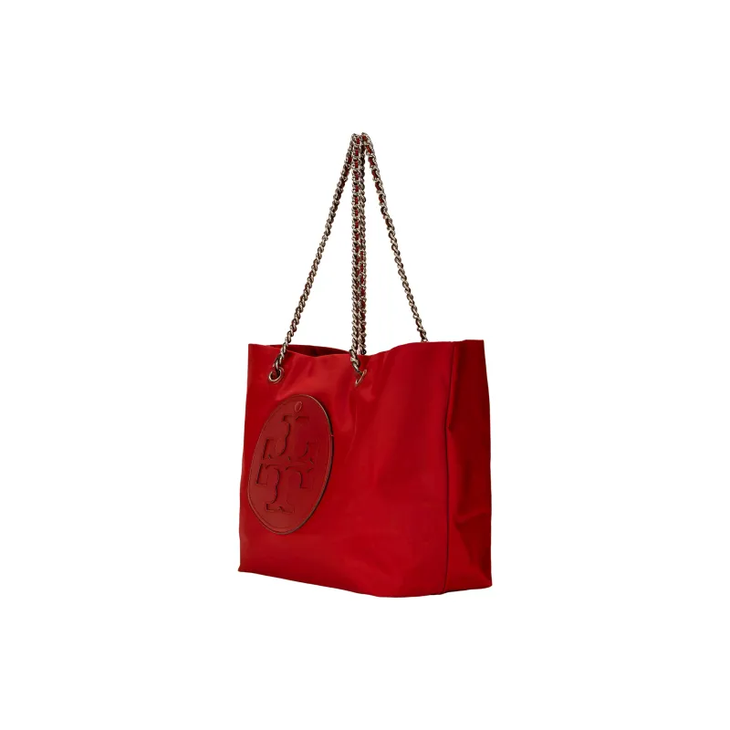 TORY BURCH Ella Artificial Leather One Shoulder Handbags Women's Burgundy-1