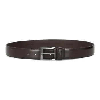 HUGO BOSS Cow Leather Belts Men's Brown 3.5CM