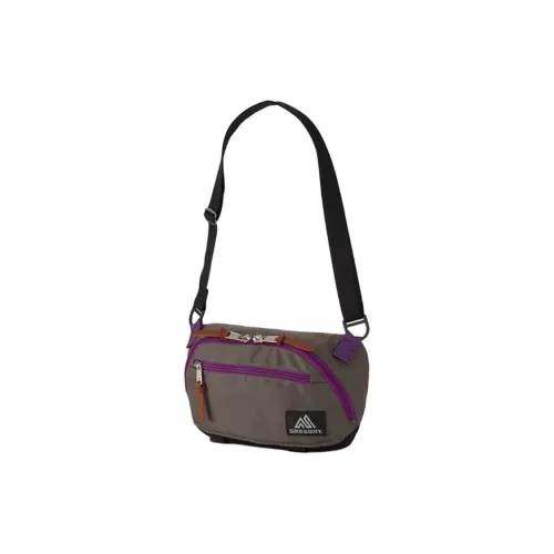 GREGORY Nylon Shoulder Bag Crossbody Bag Medium Size Unisex Gray & Purple