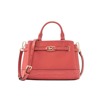 MICHAEL KORS Cow Leather Shoulder Bag, Crossbody Bag, Handbag Trumpets Women's Ice Cake Pink