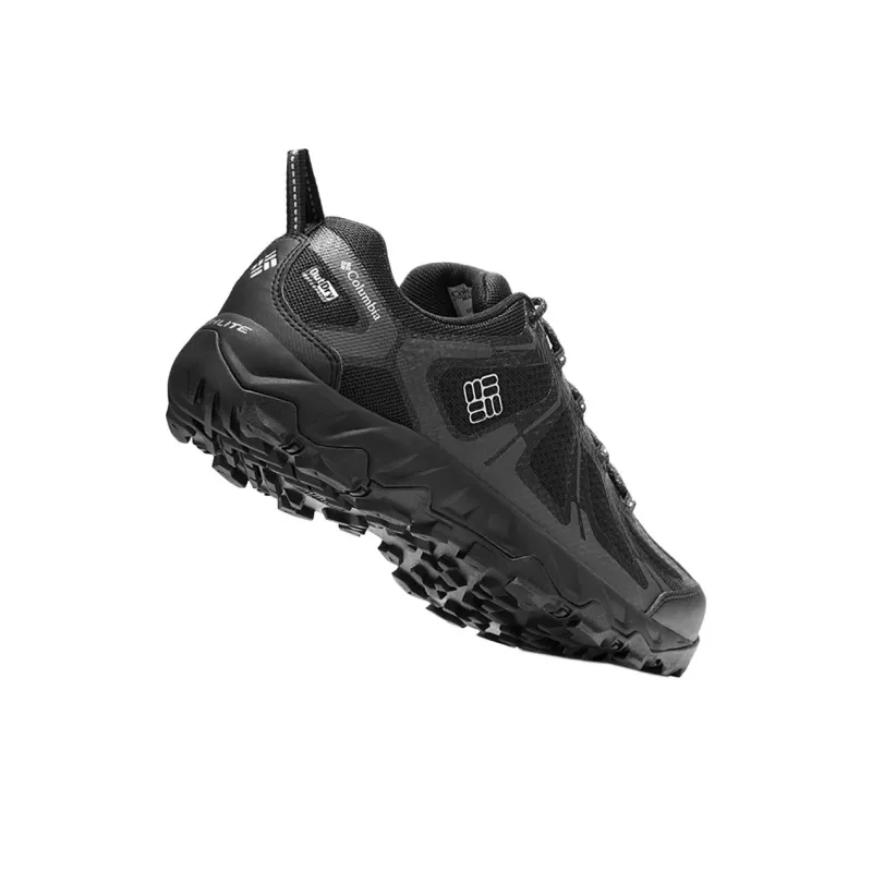 Columbia Cushioned Wear Resistant Water Resistant Low Top Trekking Shoes Men's Black-3