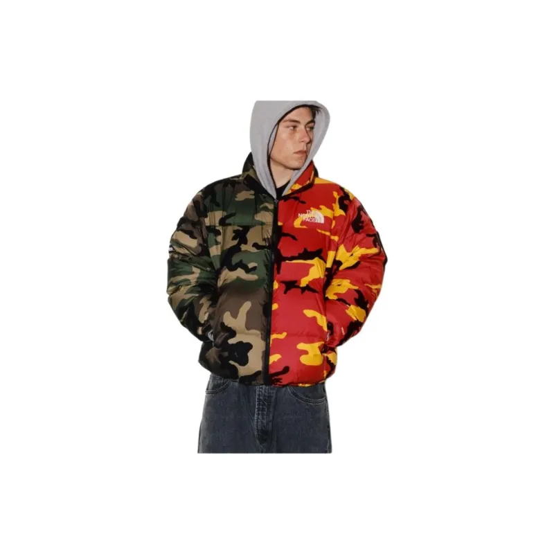 Supreme The North Face Split Nuptse Jacket Woodland-4