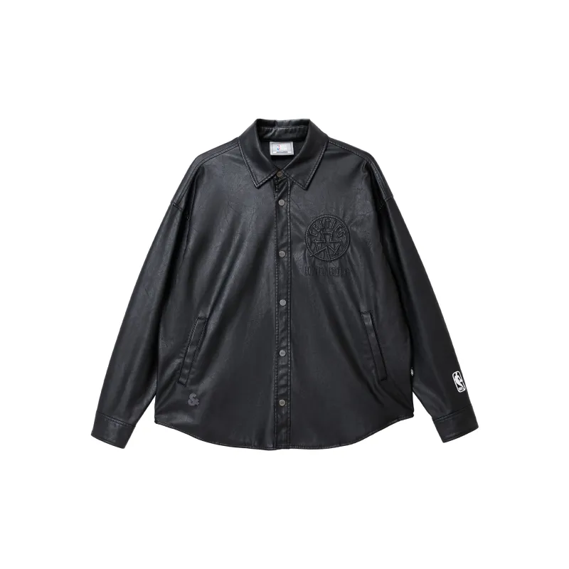 JACK JONES· x NBA Shirt Coat Men's Black-0