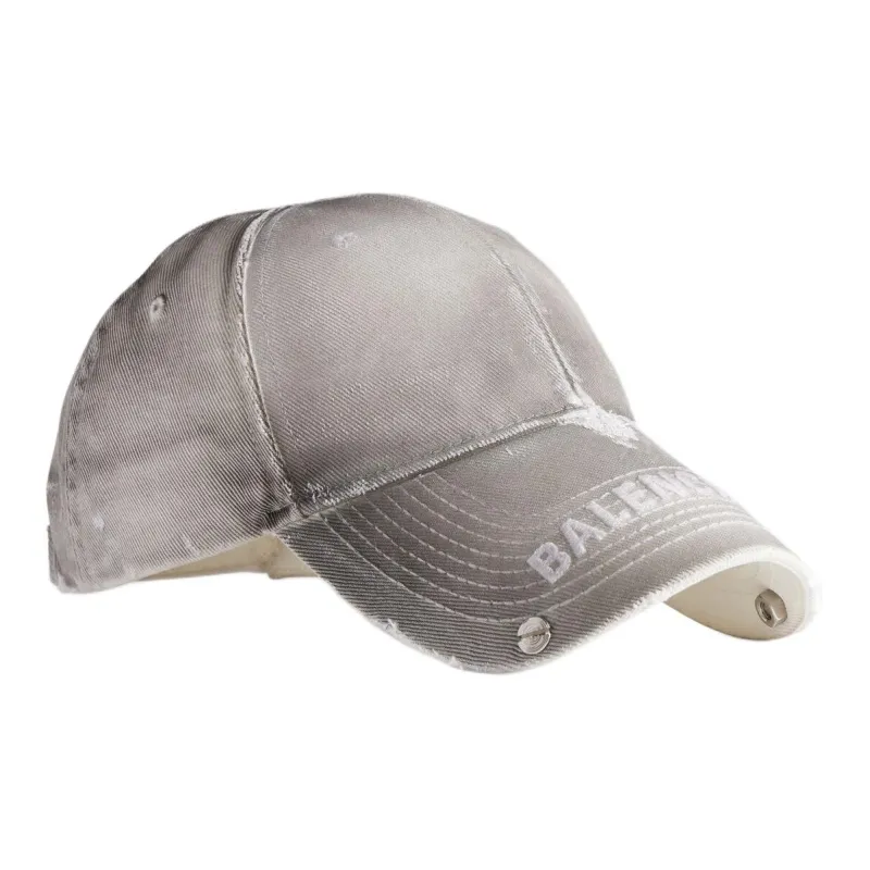 Balenciaga Cotton Baseball Caps Women's Gray-1