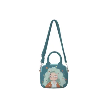 AOSONG Suede Technology Fabric One Shoulder Handbag Regular Women's Curling Square Brick