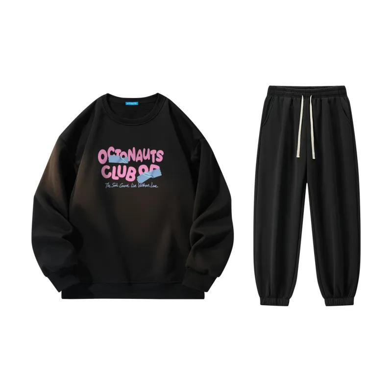 Small Columns Under The Sea Sweatshirt Set Unisex-7