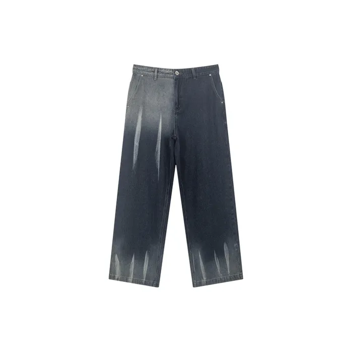 Bosieagender Jeans Unisex Vintage Blue-5