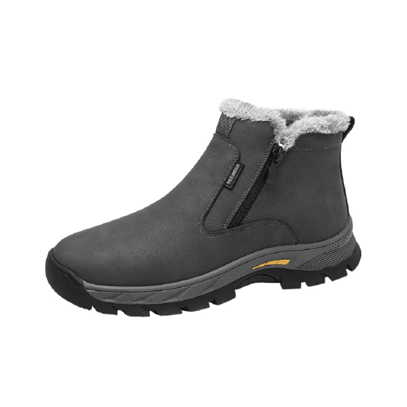 Mulinsen Dad Shoes Warm Height Increasing Wear-Resistant High-Top Casual Shoes Men's-0
