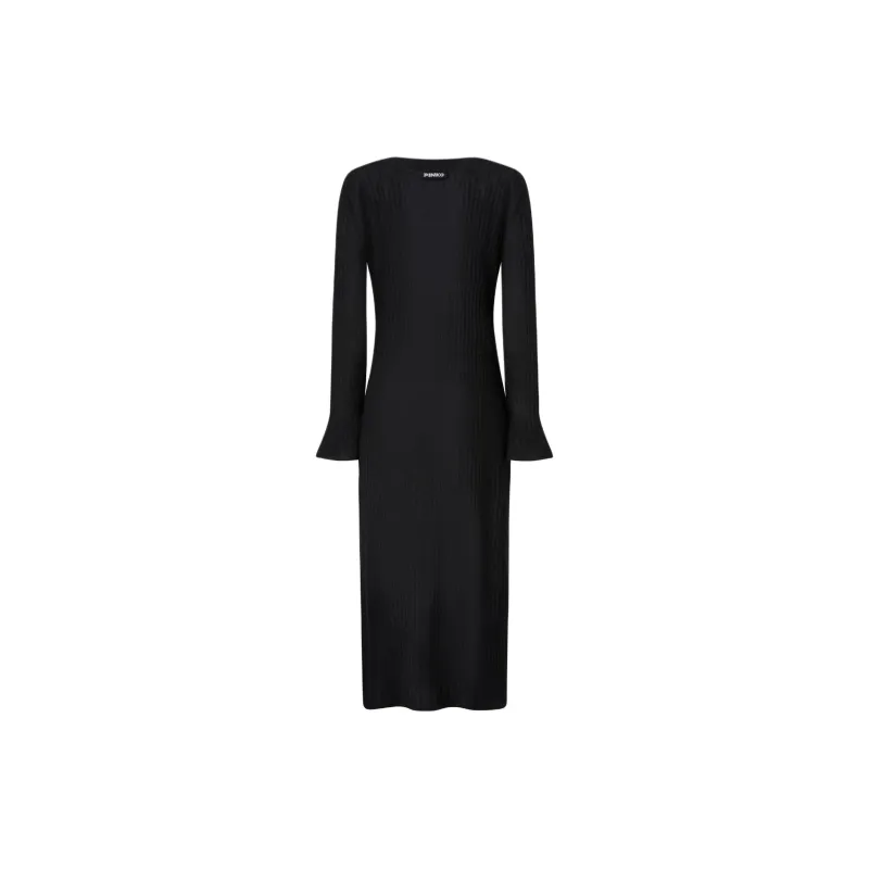 PINKO Ribbed knit Maxi Dress-1