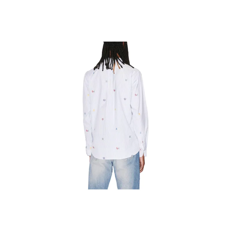KENZO Striped Buttoned Shirt-4