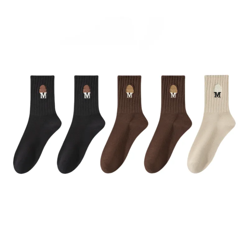 Lan Miao Mid Calf Socks Women's 5 Pack-2