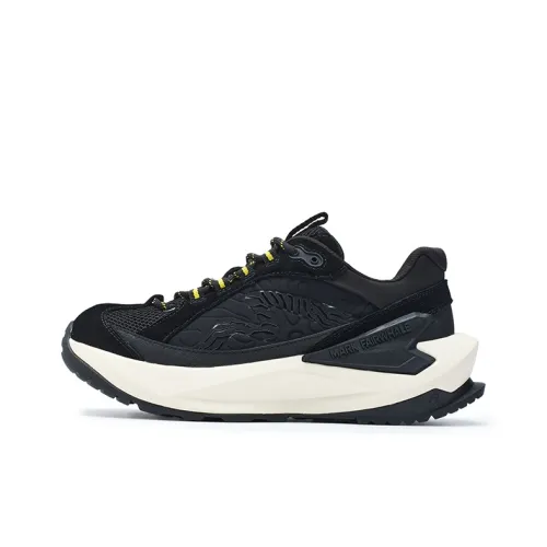 FAIRWHALE Running Shoes Men Low Top Black