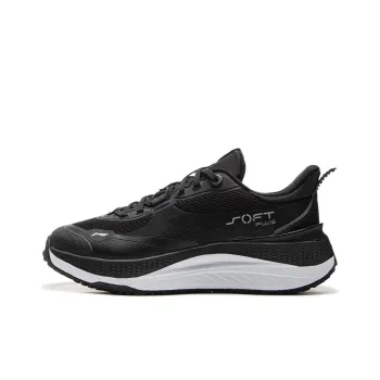 LiNing SOFT PLUS Cushioning, Wear Resistant Low Top Casual Shoes Women's Black