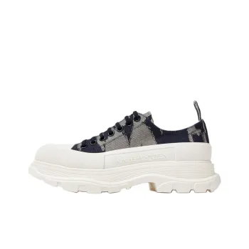 Alexander McQueen Tread Slick Low Top Casual Shoes 4.5cm Men's Indigo