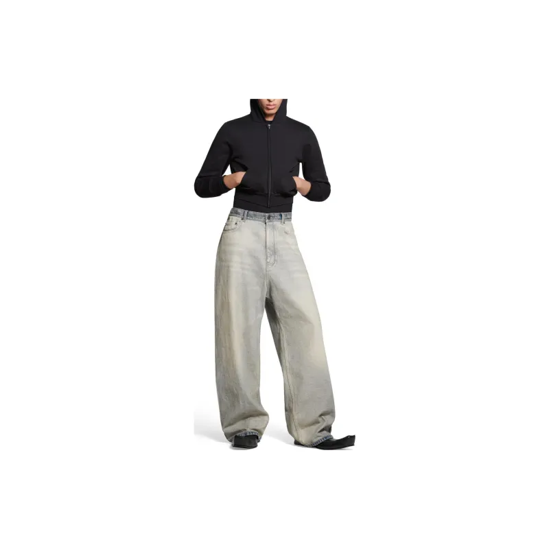 Balenciaga Mid Waisted Baggy Jeans-2