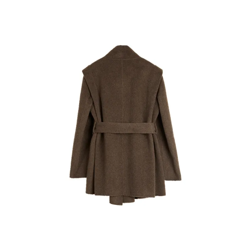 ELLE Coats Women's Coffee-1