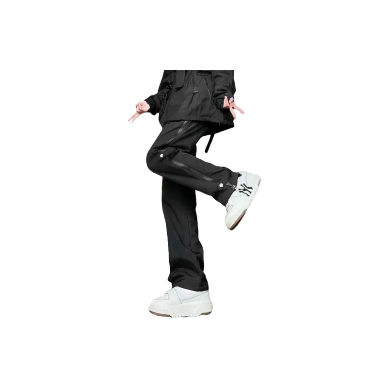 WELTER EXPERIMENT Casual Pants Unisex Classic Black-12