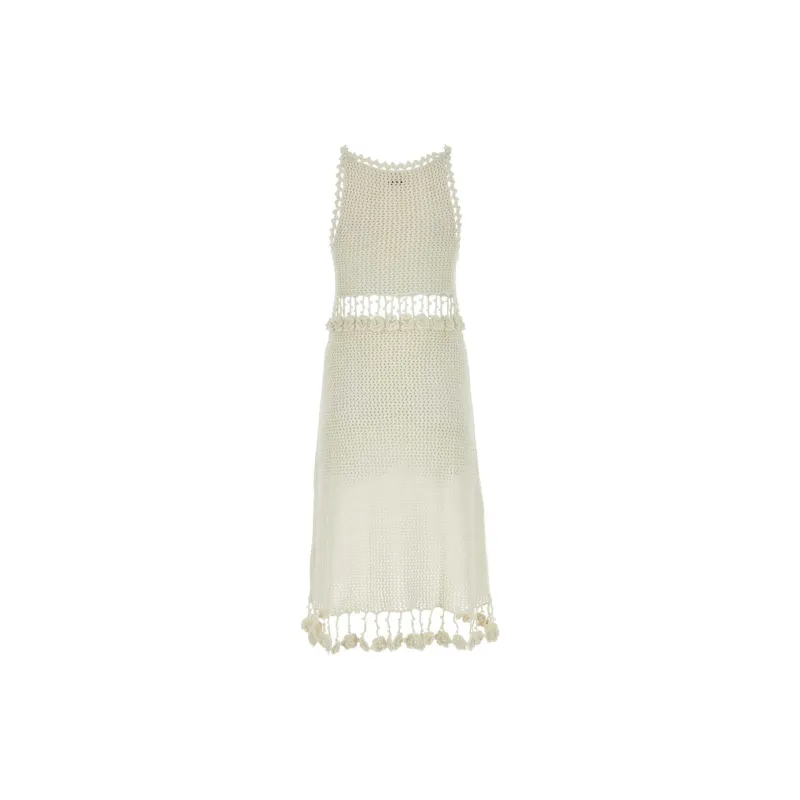 BODE Sleeveless Dress Women's White-1