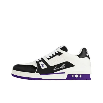 LOUIS VUITTON Trainer Low Top Skateboard Shoes Men's Purple