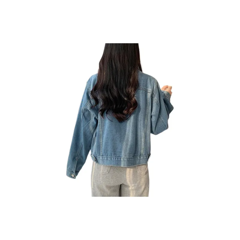 JEANSWEST Denim Jacket Women's Light Blue-1