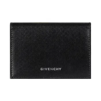 Givenchy 4G Calfskin Card Holder Men's Black