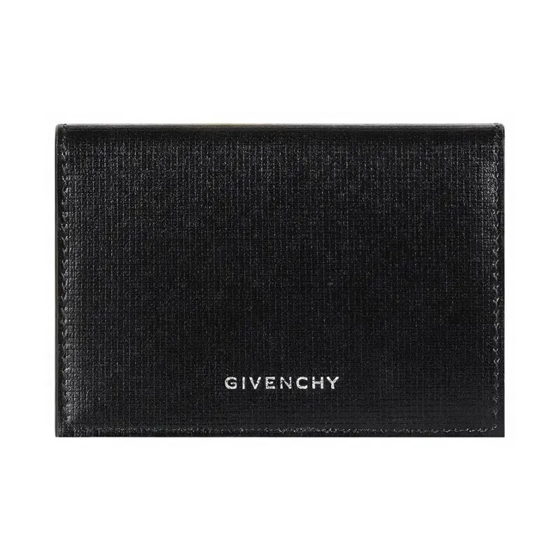 Givenchy 4G Calfskin Card Holder Men's Black-0