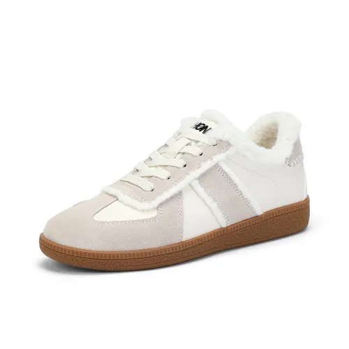 RED DRAGONFLY German Army Trainers Lightweight And Breathable Low Top Casual Shoes Women's Beige Brown
