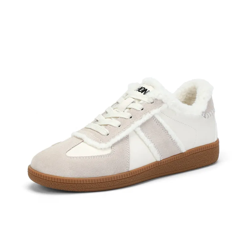 RED DRAGONFLY German Army Trainers Lightweight And Breathable Low Top Casual Shoes Women's Beige Brown-0
