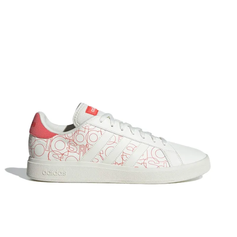 Adidas Grand Court Base 2.0 Anti-Slip Wear-Resistant Low-Top Skateboard Shoes Men's White-1