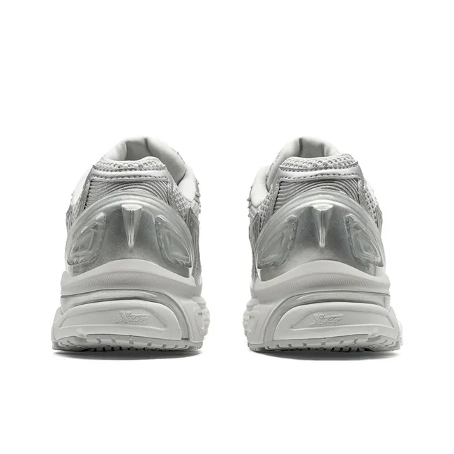 KIKS x XTEP Wind And Fire RETRO Wear-Resistant Height Increasing Low-Top Casual Shoes Women's Silver/Moonstone Gray-3