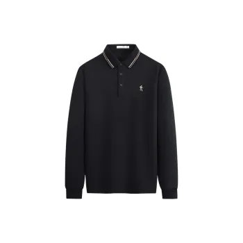 Dance With Wolves Polo Shirt Men's Black