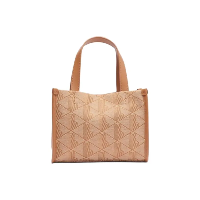 LACOSTE Polyester Tote Bag Shopping Bag Shoulder Bag Crossbody Bag Handbag Mini Women's Orange-2