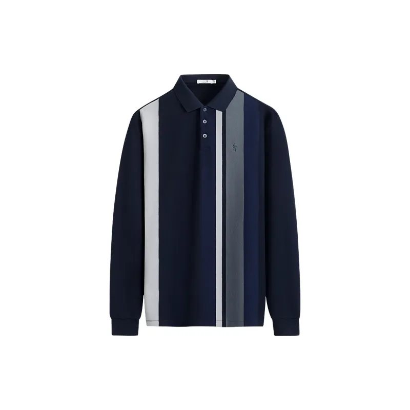 Dance With Wolves Polo Shirt Men's Dark Blue-0