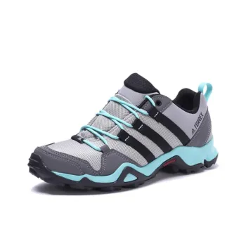 Adidas Terrex Ax2r Anti Slip Wear Resistant Mid Top Hiking Shoes Women's Gray