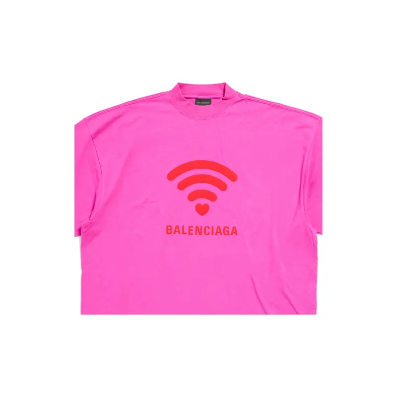 Balenciaga T-Shirt Regular Fit Women's Dark Pink-2